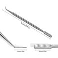 thumbnail image 5 of 2 in 1 Eye Lash Lift Tool – Stainless Steel Eyelash Separator Tool for Eyelash Eyebrow Perming Tinting, Metal Lash Lift Rods Tools for Curling Extensions, Precision Lash Comb - Silver Silver Silver, 5 of 5