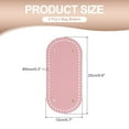 thumbnail image 2 of Uxcell PU Leather Bag Bottom Shaper, Oval Knitting Crochet Bags Bottom Pad Base with Holes & Nails for DIY Handbag Pink 9.8x4.7 Inch, 2 of 5