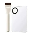 thumbnail image 1 of Professional Flat Foundation Brush with Palette for Liquid & Cream Makeup, Ultra-Soft Synthetic Bristles, Precise Blending, Portable Cosmetic Application Tool for All Skin Types, 1 of 8