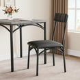 thumbnail image 2 of Luku Wood Kitchen Room Table Set with 2 Upholstered Chairs - Stylish Dining Set for Small Spaces, 2 of 7
