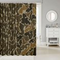 thumbnail image 2 of Manfei Rustic Camouflage Shower Curtain 72Wx84L, Old Fashion Camo Bathroom Shower Curtain, Coyote Brown, 2 of 5