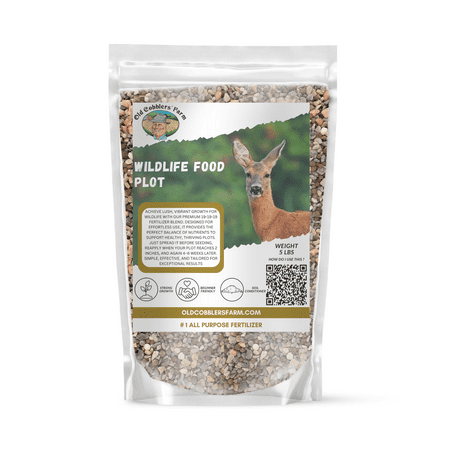 Whitetail Deer Wildlife Food Plot Fertilizer 20 lbs by Old Cobblers Farm