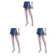 thumbnail image 1 of Paquete de 2 calcetines a rayas Minnieouse talla grande hasta el muslo transpirables cómodos cálidos rosa, 1 of 6