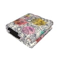 thumbnail image 2 of KLL Skull and Flowers Print Fleece Throw Blanket, Horizontal Fleece Bedding Cute Soft Blankets Comfy Fleece Flannel Plush Home Decor for Couch & Bed -80"x60", 2 of 9