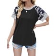thumbnail image 3 of FASHIONWT Women Classic Short Sleeve Crewneck Casual Camo T-Shirts, 3 of 4