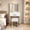 White-S7, variant on Montary Vanity Desk w/ 3 Modes LED Mirror & Solid Wood Legs | 4 Drawers + 3 Shelves | Small Space Bedroom Set