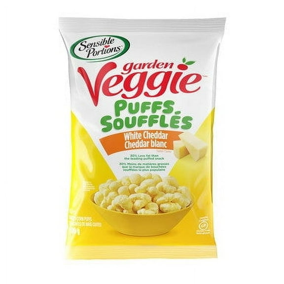 Sensible Portions Veggie Puffs, White Cheddar, 106g/3.7 oz