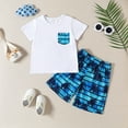thumbnail image 4 of Ketyyh-chn99 Baby Boy Summer Clothes Baby Boys Clothes Set Toddler Boys Button-Down Shirt Tops + Cotton Shorts Summer Outfit 2pcs White,2-3 Years, 4 of 5
