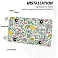 thumbnail image 4 of Lemon and Flower Pattern License Plates Front License Plate Covers Metal Car Tag for Automotive Cars Bikes Decorative Plaque 1PC 6 x 12 Inch, 4 of 6