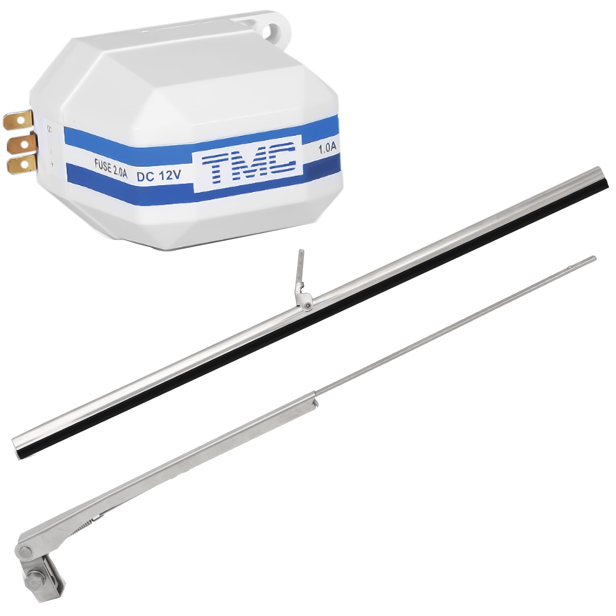 TMC Marine Heavy Duty Windshield Wiper Complete System Kit, Self