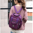thumbnail image 4 of Bolso Mochila Impermeable 2 en 1 Malubero para Mujer Morado, 4 of 4