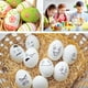 thumbnail image 5 of Fiudx Kit de Huevos de Pascua Diy, 6 Huevos de Grafiti Blancos, Colgantes de Plástico Sin Terminar, Superficie Pintable, 4 Pinceles de Acuarela, Decoración Primaveral, Manualidad Divertida para El Ho, 5 of 6