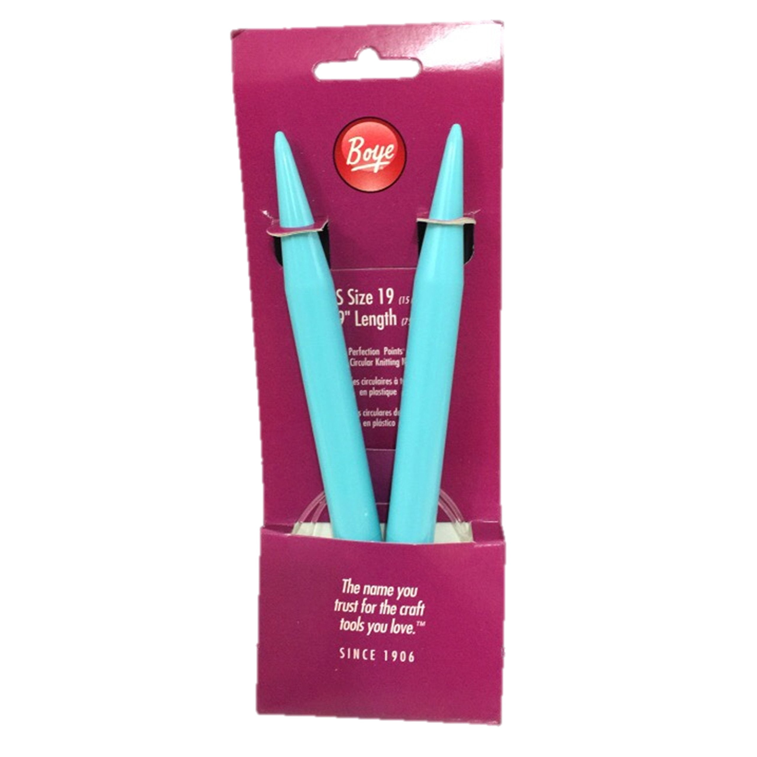 Boye Knitting Needles Plastic Circular US Size 19 15 MM 29 Long
