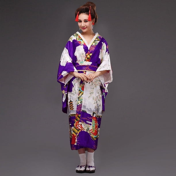 Traje antiguo estilo kimono para dama, ropa de cocina, guión, kimono de talla grande