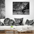 thumbnail image 3 of Designart Layers of Red Rock Gray with Clouds - Landscape Printed Throw Pillow - 18x18, 3 of 4