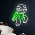thumbnail image 2 of Handmadetneonsign Sea Turtle Neon Sign, Marine Turtle Led Sign, Ocean Turtle Led Light, Turtle Neon, 2 of 5