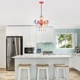 thumbnail image 5 of LaLuLa Modern Multi-Color Chandeliers 5-Light Acrylic Crystal Chandelier, 5 of 5
