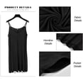 thumbnail image 4 of OutfitShow Women Summer Spaghetti Strap V-Neck Loose Beach Cover Up Dress with Pockets Sleeveless, 4 of 5