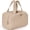 Khaki, variant on BAGSMART Crush Toiletry Bag for Travel, Lightweight Large Wide-open Travel Bag for Women, Puffy Cosmetic Makeup Bag Organizer with Handle for Accessories,Essentials, Toiletries, Black