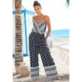 thumbnail image 3 of LASCANA Women's Patterned V-Neck Jumpsuit Strap, 3 of 6