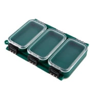 EDFRWWS Plastic Bait Box 6 Compartments Fishing Gear Case Transparent for Angling Lovers