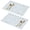 Pioneer Flower Floral, variant on Placemat, Pioneer Flower Floral Print Pattern Place Mats Table Mat Set Of 2, PVC Washable Placemats for Party Kitchen Dining Decoration, 18x12 Inch, Fade Resistant