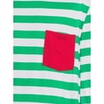 thumbnail image 4 of George Men’s Jolly Green Stripe Holiday Matching Family Christmas Pajamas Set, 2-Piece, Sizes S-XL, 4 of 5