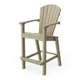 thumbnail image 5 of Wildridge Classic 3-Piece 40" High Bar Set, Weathered Wood - Outdoor Weather Resistant Recycled Plastic Furniture for Patio, 5 of 6