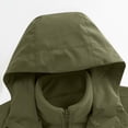thumbnail image 5 of WTOBBY Ladies' Loose Comfortable Windproof Waterproof Fashion Outdoor Jacket, Designed for Hiking, Travel, and Breathable Comfort,Army Green L, 5 of 6
