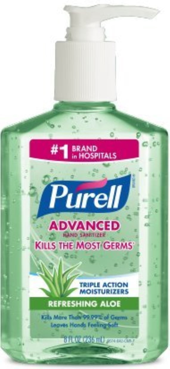 6 Pack Purell Hand Sanitizer with Aloe 8 oz by