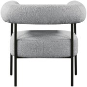 Meridian Furniture Blake Grey Boucle Fabric Accent Chair