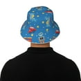 thumbnail image 5 of Honeii Cartoon Animals 1 for Unisex Bucket Hat Waterproof Rain Hat Reversible Shiny Rave Bucket Hat for Concert Festival Boonie Cap, 5 of 6