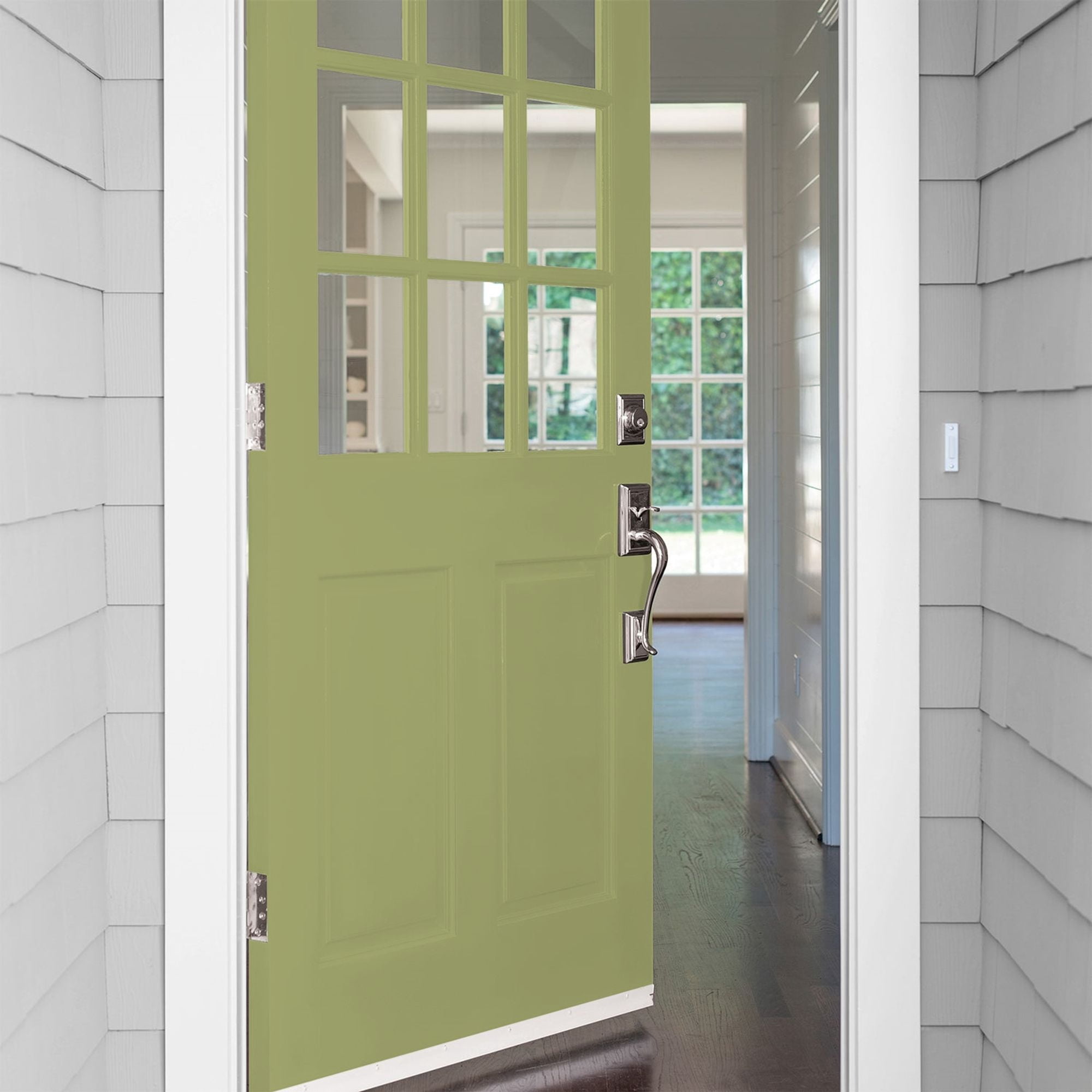 HEP Golden Grass Exterior Paint + Primer Satin , 1 Quart