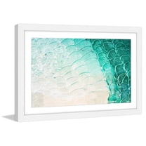 "Aqua Waves" Framed Painting Print