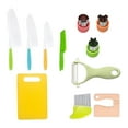 thumbnail image 3 of Juego de Cuchillos para Niños CUTICAT Utensilios de Cocina Juguetes de Cocina Imitación 11 Piezas, 3 of 8