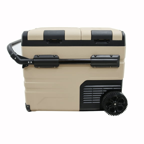 Portable Car Refrigerator Outdoor Fridge Small Refrigerator Car and Household Dual-Use 45L