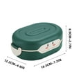 thumbnail image 6 of Bento Lunch Box under $5! Xqxayjr Cute Lunch Box for Teens,Portable Bento Box,3 Compartment Food Container,Leak Proof Lunch Box,Microwave Safe Food Container,Light Food Storage,High Temperature, 6 of 9