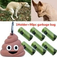 thumbnail image 1 of Distributeur de Sacs à Ordures Portable pour Chats et Chiens, Boîte de Rangement en Silicone Souple en Forme de Crotte, Ensemble d'Outils pour Animaux, 1 of 5