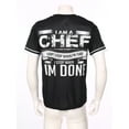 thumbnail image 4 of IEFIEL Mens Short Sleeve Chef T-Shirt Graphic Printed Hotel Kitchen Cook Uniform Black&White XXL, 4 of 7