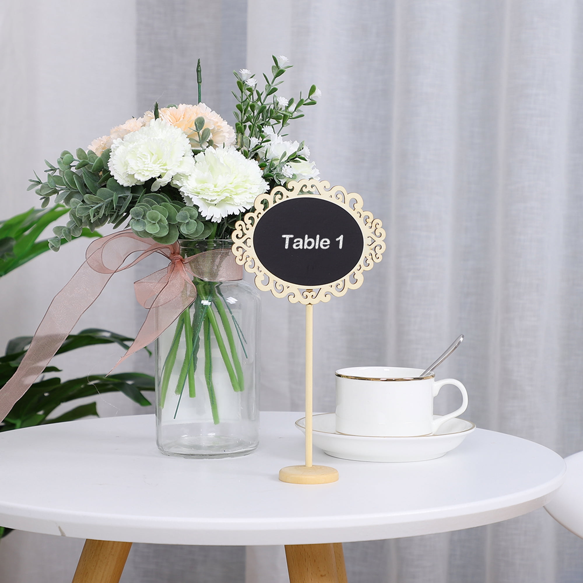 6pcs Wood 4 i3x3i 5 Inch Mini Chalkboard Sign iMemoi Message 6pcs Wood 4 i3x3i 5 Inch Mini Chalkboard Sign iMemoi Message