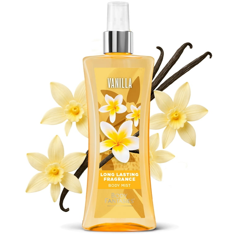 3 pack) Body Fantasies Signature Fragrance Body Spray, Vanilla, 8