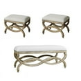 thumbnail image 1 of Ensemble de Banc 3 Pièces en Amande Antique, 1 of 5