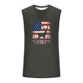 thumbnail image 4 of XUNKUSGA USA 250Th Anniversary Tank Tops Men Summer Casual Sleeveless Shirts for Men Classic Loose Crewneck Independence Day Mens Tank Top for Workout,Dark Gray, 4 of 5