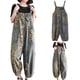 thumbnail image 4 of Ichuanyi Liquidación de jobogán para mujeres Pantalones de mermelada de bolsillo Botón de bolsillo suelto Pantalones de mono de mezclilla Pantalones ICHUANYI WER2023082206160, 4 of 8