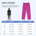 thumbnail image 4 of Lsque Rose Red Glitter Print Men's Pajama Pants, Lounge Pant - Comfortable Home Wear,Elastic Waistband, Stylish Design-X-Large, 4 of 9