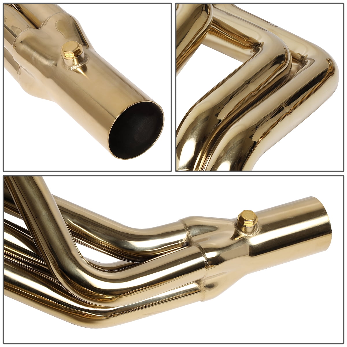J2 Engineering J2-HD-GOLD-016 J2 For 1993 to 1997 Chevy Camaro / Pontiac Firebird LT1 V8 Stainless Long Tube Exhaust Header Manifold 94 95 96