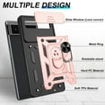 thumbnail image 2 of For Google Pixel 6 Case with Screen Protector,  Shockproof with 360° Kickstand [Military Grade] Protective Case for Google Pixel 6, Rose Gold, 2 of 11