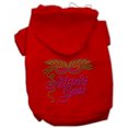 thumbnail image 2 of Mardi Gras Rhinestud Hoodies Red Xs (8), 2 of 2