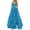 Blue, variant on Jamsmile Women Dress Summer Strapless Corset Chiffon Ruffles Hem Long A Line Tiered Evening High Split Party Long Sundress