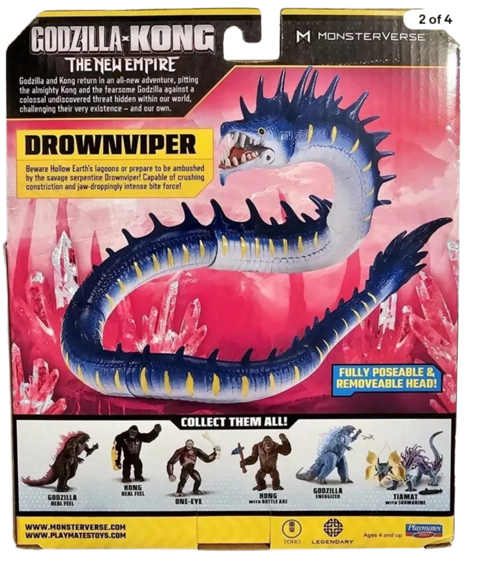 Monsterverse: Downviper Figure with Removeable Head by Playmates